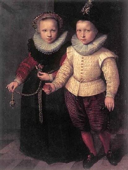 Cornelis Ketel Double Portrait of a Brother and Sister oil painting picture